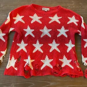 Wildfox Red Star Sweater